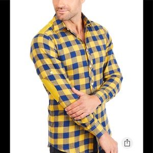 NWOT Blanc slim fit woven shirts